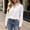 White, variant on Njagoc3 Button down Shirts for Women Dressy Casual Loose Fit Collared Long Sleeve Dress Shirt Trendy Office Work Shirts