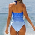 thumbnail image 4 of Akiihool Swimsuits for Women Two Piece Bathing Suits Underwire Swimwear for Women High Waisted Bikini Set (Blue,XL), 4 of 5