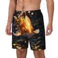 thumbnail image 1 of Fotbe Golden Koi And Treasure Traje de Baño para Hombre – Shorts de Natación de Secado Rápido con Forro y Bolsillos-3X-Large, 1 of 6