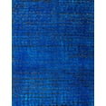 thumbnail image 1 of Ahgly Company Machine Washable Indoor Rectangle Abstract Blueberry Blue Area Rugs, 6' x 9', 1 of 7