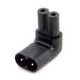 thumbnail image 1 of HUGFEGWE IEC 320 C8 to C7 Plug AC Power 90 Degree Right Angled Connectors Adapter CJ25311-7943, 1 of 6