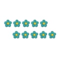 thumbnail image 5 of Moyic 10 piezas de parches de flores para planchar, prácticos parches bordados autoadhesivos, suministros de emergencia para DIY, Jeans, verde Verde 5piezas Moyic CBP233664, 5 of 5