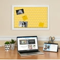 thumbnail image 3 of PinPix ArtToFrames 14x18 Custom Cork Bulletin Board Vintage Patterns   Poster Board Has a Fabric Style Canvas Finish, Framed in Satin White Frame (PinPix-270), 3 of 6