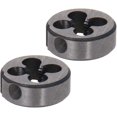 thumbnail image 1 of HUGFEGWE 1/4-28 UNF Round Die, Machine Thread Right Hand Threading Die, Alloy Tool Steel 2pcs CJB91-23390, 1 of 6