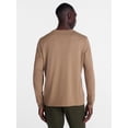 thumbnail image 3 of George Men's and Big Men's Cotton Crewneck Tee with Long Sleeves, Sizes XS-3XL, Big 2XB-6XB & Tall MT-4XLT, 3 of 5