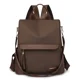 thumbnail image 3 of Mochila de nailon sólida de moda con cremallera, sencilla, versátil, de gran capacidad, para mujer, 2024, estilo de viaje de alta calidad, 3 of 5