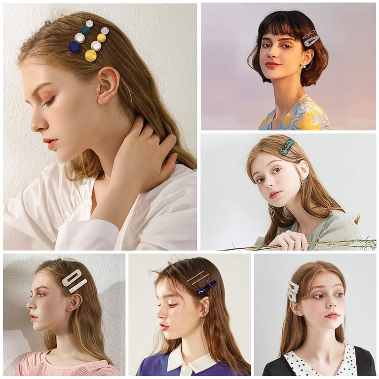 FZFLZDH Fashion Hair Clips Set, 20 PCS Pearls Hair Clips  display picture 3