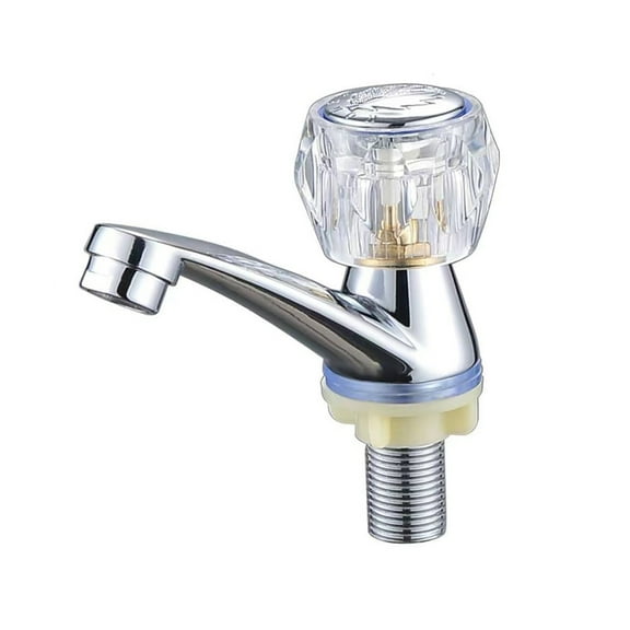 1pc Basin Faucet Zinc Alloy Bathroom Wash Basin Faucet Deck Mount Single Hole Cold Tap Balcony Home Hotel Toilet Faucet