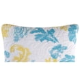 thumbnail image 2 of Delilah Blue Quilted Pillow, 18" x 18", 2 of 4