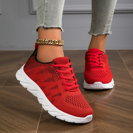 

Women s Mesh Slip-On Sneakers - Lightweight Soft Sole Breathable Walking Shoes