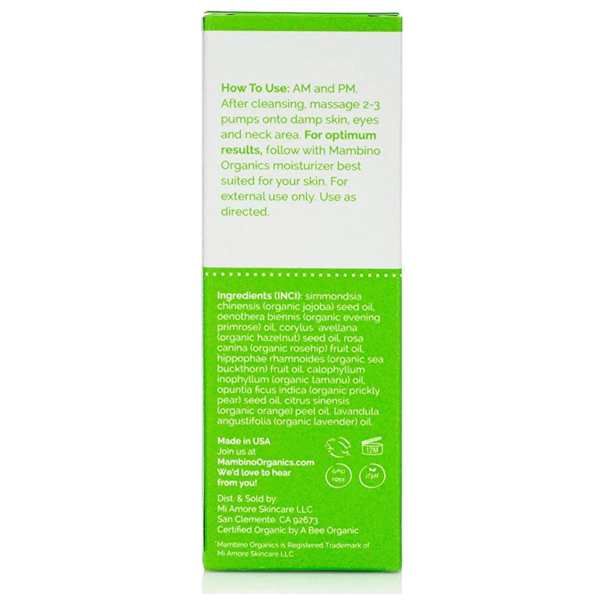 Mambino Organics Youth Glow Balancing Serum – Hydrating Serum for Oily Skin - All Natural Vitamin C & Omega Complex Serum for Face - 1 fluid ounce (2PACK)