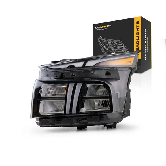 KarParts360 For Hyundai Santa Fe 2021 2022 2023 Headlight Assembly Driver Side | SE/SEL/XRT Model | With Bulbs | Replacement For HY2502262 | 92101S2500