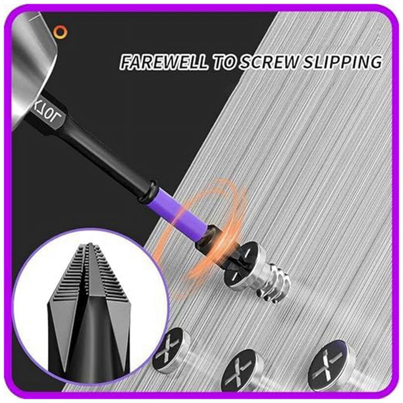 Magnetic Drill Bits Anti-Slip and Shock-Proof Bits with Screwdriver Bits Magnetic Screwdriver Set (5Set)