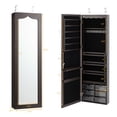 thumbnail image 4 of Giantex Jewelry Armoire with Full Length Mirror and 5 LEDs, Brown, 4 of 8