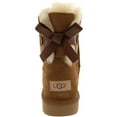 thumbnail image 3 of Ugg Women's Mini Bailey Bow Ii Chestnut Mid-Calf Sheepskin Boot - 10M, 3 of 3
