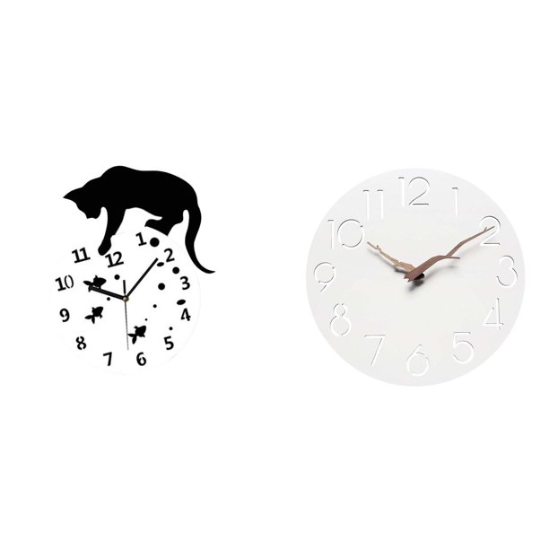Reloj de pared,Reloj de pared de gato para sala de estar,dormitorio decorativo.,Reloj de pared,Reloj de pared decorativo para baño y dormitorio.,Reloj de pared redondo silencioso y sin