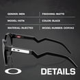 thumbnail image 2 of Oakley OO9242 HSTN Round Shaped Non-Polarized Sunglasses for Men - Includes Official Eyewear Kit - Matte Black Frame with Prizm Black Lens, 2 of 7