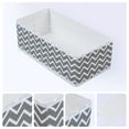 thumbnail image 2 of REGALWOVEN 1 Pack Fabric Storage Bins, Collapsible Closet Organizers for Shelves, Perfect for Storing Clothes Books Wavy Pattern Gray 11*5.5*3.9, 2 of 6