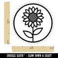 thumbnail image 2 of Sunflower in Circle Rubber Stamp for Scrapbooking Crafting Stamping - Medium 1 Inch, 2 of 7