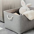 thumbnail image 4 of maskred Sac de Rangement Robuste et Durable pour Armoire pour un Espace Bien Organisé Boîte de Rangement Pliable avec Poignée en Coton Multifonctions Marron 1Set, 4 of 6