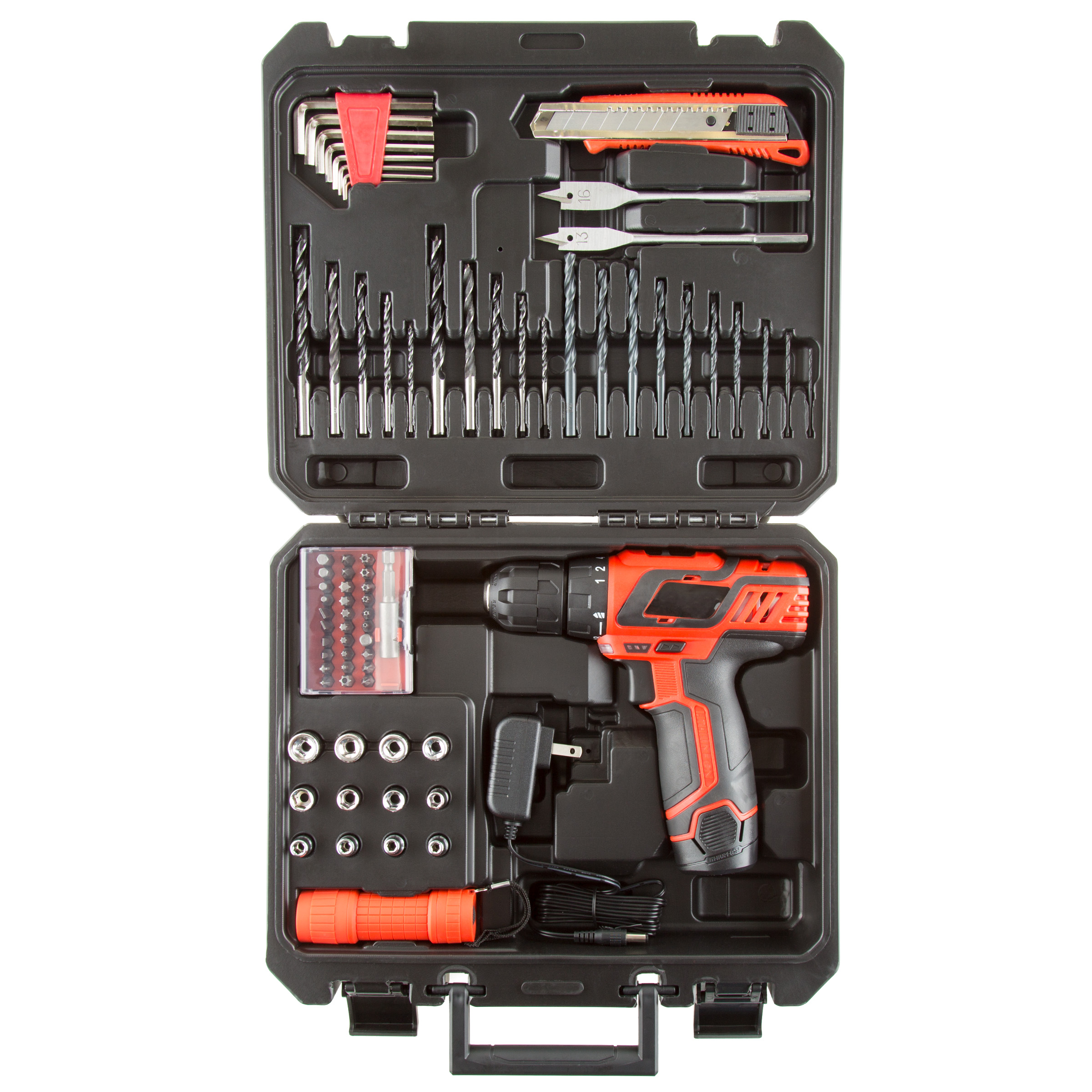 Stalwart 75-Piece 12V Cordless Drill Accessories Set with LED Flashlight - image 4 of 8