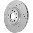 thumbnail image 3 of Detroit Axle - Front Brake Rotors for 2015-2022 Ram Promaster City, Drilled and Slotted Disc Brake Rotors 2016 2017 2018 2019 2020 2021 Replacement : 12.01" inch Rotor, 3 of 3