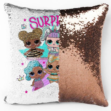 LOL Surprise Doll Cartoon Children Bag Led Digital Alarm Clock Night Light Bell Hug Pillowcase Handbag Mat Home Decorations