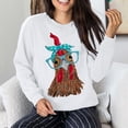 thumbnail image 2 of Birdeem Mode Femmes Décontracté Col Rond Motif Animal Coq Manches Longues Hauts, 2 of 6