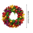 thumbnail image 3 of 2025 Artificial Summer Spring Wreath, Spring Wreath Colorful Summer Wreath Floral Wreaths, All Seasons Wreaths for Home Wedding Festival Farmhouse Indoor Outdoor Decor, 3 of 6