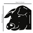 thumbnail image 2 of Peeping Metal Art Outdoor Decor, Farmhouse Cute Animal Statue for Fence Tree, Metal Wall Sculpture Yard Art Decorations for Outdoor Garden Farm Backyard Patio Lawn, 2 of 5
