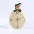 thumbnail image 2 of Reloj infantil, reloj de pared silencioso, cuadro infantil, decoración para habitación infantil. tiranosaurio, 2 of 9