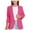 Hot Pink, variant on Kids Girls Blazers Long Sleeve Shawl Collarss Formal Blazers Suit Jacket Open Front Inner Pocket For Kids Trendy Dailywear, 7-8 Years