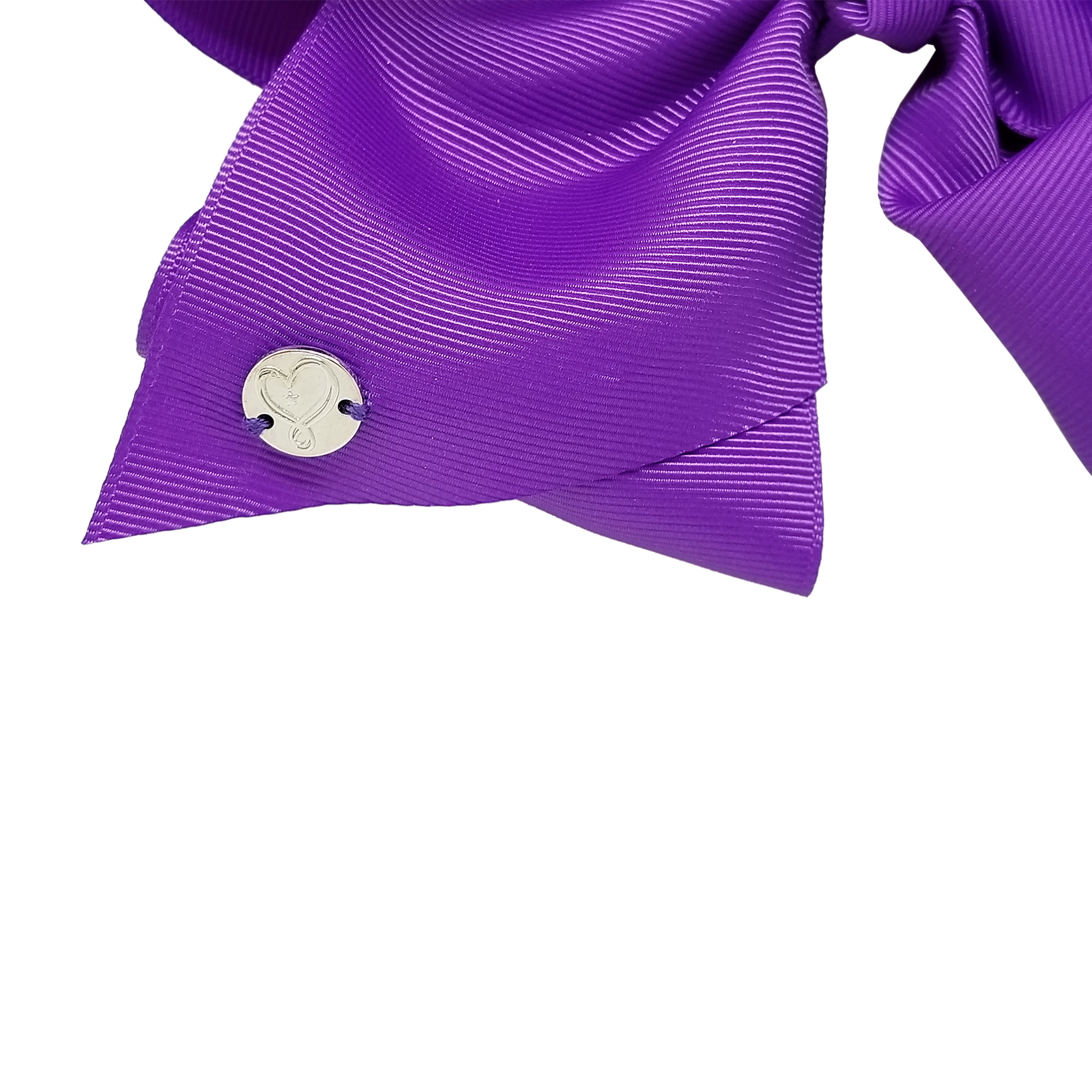 Large Cheer Hair Bow (Purple)