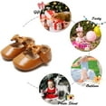 thumbnail image 5 of Soft Sole Leather Baby Shoes - Infant Baby Walking Shoes Moccasinss Rubber Sole Crib Shoes, 5 of 6