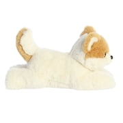 Aurora - Medium White Flopsie - 12 Peanut Pom Pup - Adorable Stuffed Animal
