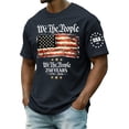 thumbnail image 2 of Kopltyrfg 4th of July Shirts for Men USA American Flag T-Shirt Memorial Day Patriotic Casual Crew Neck Short Sleeve Tee Tops Navy 5XL, 2 of 5