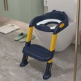 thumbnail image 3 of plegables Asiento de inodoro Asiento ajustable ín suave antideslizante con taburete de presión Potty Potty Silla para Bebé niño Azul y amarillo Baoblaze Asientos para orinal, 3 of 8