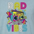 thumbnail image 2 of Rad 90's Vibes Vintage Mens Premium Tri Blend T-Shirt, Denim, Medium, 2 of 5