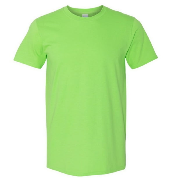 Gildan - Suave básica camiseta de manga corta para hombre - 100% algodón gordo (Azul carolina)