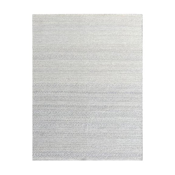 EORC IVORY Hand-Knotted Wool Modern Lori Baft Gabbeh Solid Color Rug, 6' x 9'
