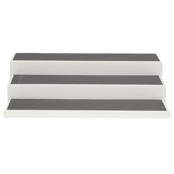 Estante de especias expandible de 3 niveles con estante escalonado, organizador de especias para encimera de cocina