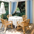 thumbnail image 4 of Outdoor Curtains for Patio Waterproof, Blue Yellow Ombre Windproof Pravicy Outside Porch Blackout Curtain, Farmhouse Modern Gradient Art Sun Blocking Grommets Curtains for Cabana Gazebo 54"x95", 4 of 9