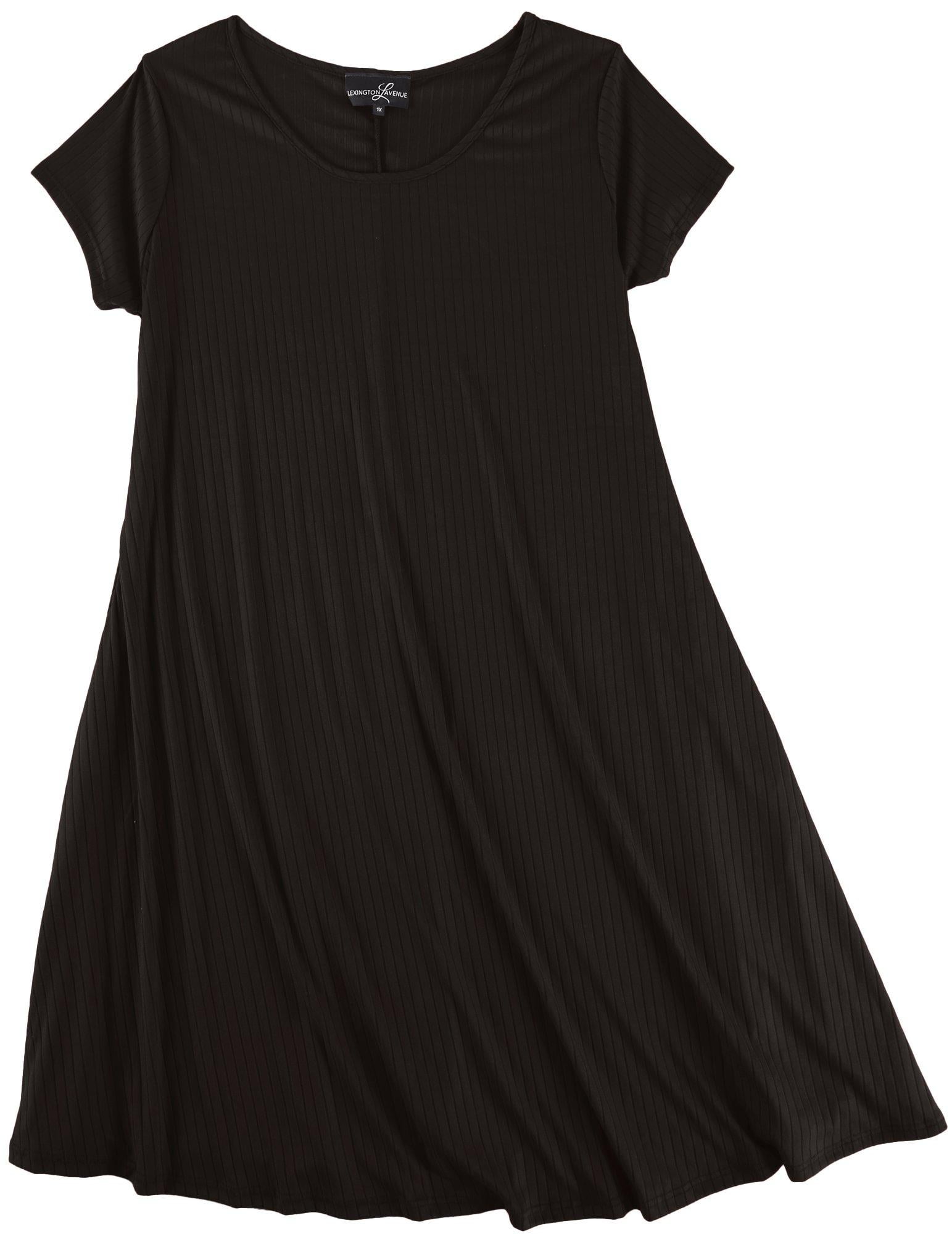 Lexington Avenue Plus Solid Ribbed T 