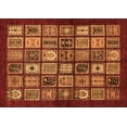 thumbnail image 1 of Ahgly Company Indoor Rectangle Southwestern Orange Country Area Rugs, 8' x 12', 1 of 4