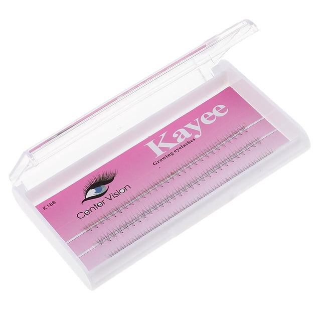 Extensiones de pestañas postizas individuales negras naturales profesionales, racimos de maquillaje de 8 a 12 mm 8 mm Yuyangstore Conjunto individual de bandeja para pestañas