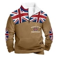 thumbnail image 3 of British- High-Neck Half-Zip Sweater for Men Cozy -Lined Long Sleeve pullover Fall Winter Casual Comfort Wear, 3 of 3
