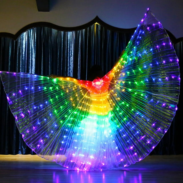 LED Isis Wings Belly Dance Carnival Disfraces Trajes para Mujeres Adultos para Navidad Fiesta de Halloween ANGGREK Otros