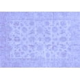 thumbnail image 1 of Ahgly Company Machine Washable Indoor Rectangle Oriental Blue Traditional Area Rugs, 2' x 3', 1 of 4
