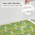 thumbnail image 5 of Yiaed Cartoon Duck Print Highly Absorbent Microfiber Kitchen Counter Mat, Dish Drying Pad for Dishes, Utensils, Pots and Pans, Large 18" x 24", 5 of 7