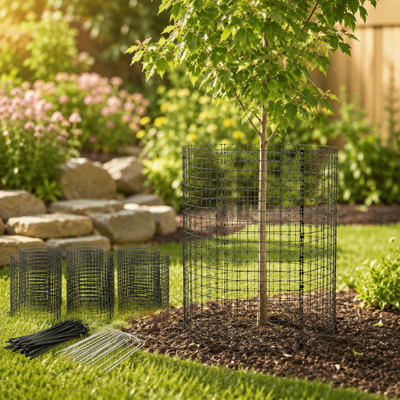 Plant Protectors From Animals Plant Cages for Outdoor Plants Plant Protector Plant Cage Garden Protection Bunny Barricades From Chicken Squirrels for Flowers Vegetables Tree Protector Mesh Sheet